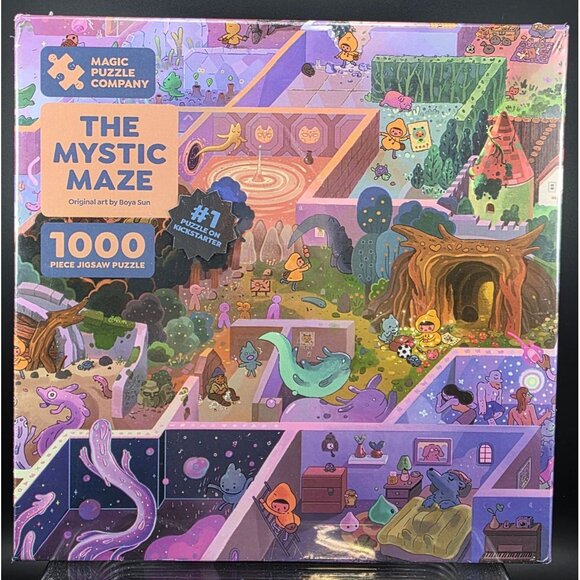 The Mystic Maze 1000pc Puzzle by Boya Sun Magic Puzzle Co. Original Art - Picture 1 of 7